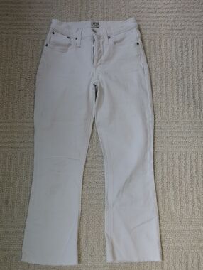 J.Crew Billie Demi Boot Crop White Boot Cut Jeans